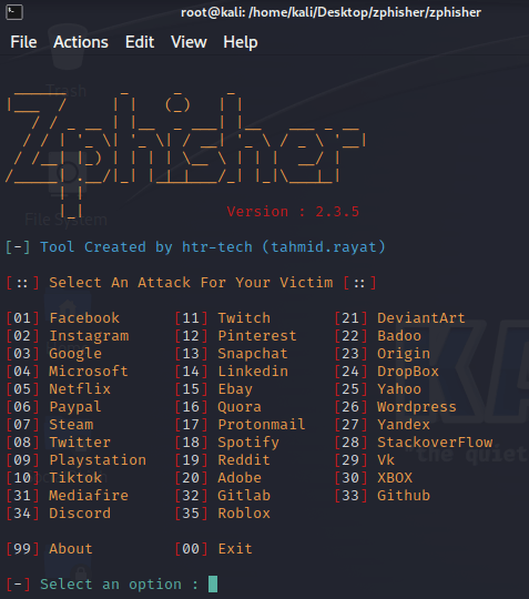 Zphisher