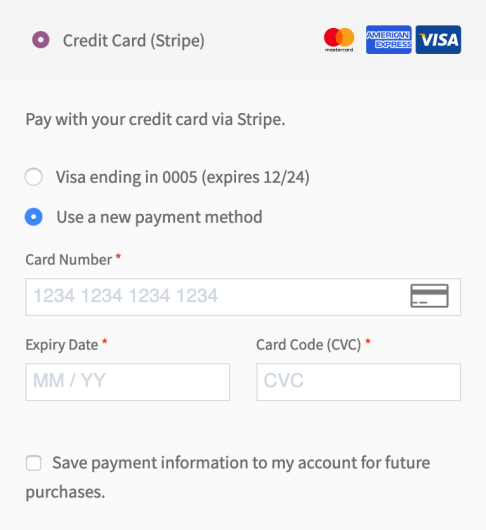 WooCommerce Stripe Payment Gateway