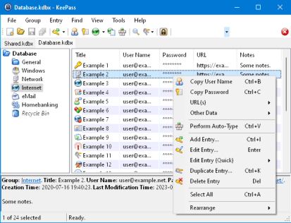 KeyPass 2.5.4