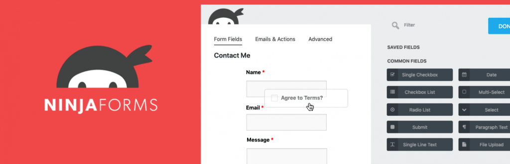 WordPRess plugin Ninja Forms